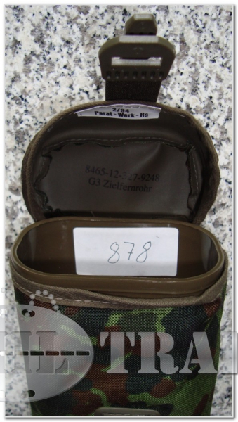 BW Tasche in flecktarn für die BW Zielfernrohre Hensoldt Fero Z-24 + Modell 1 + 2. Zustand: kaum genutzter Lagerbestand